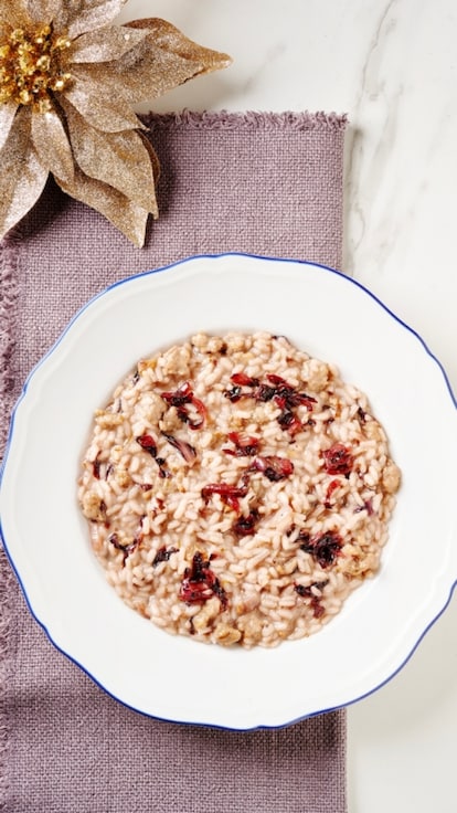 Risotto radicchio e salsiccia