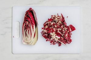 Preparazione Risotto radicchio e salsiccia - Fase 1