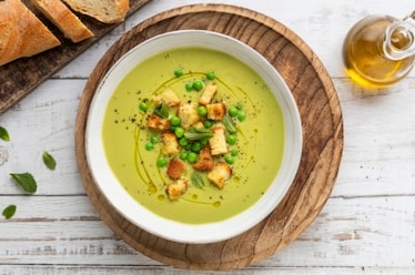 Vellutata di piselli con il Bimby