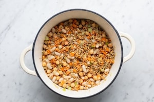 Preparazione Zuppa di legumi e cereali - Fase 4