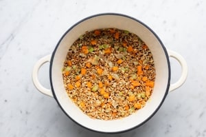 Preparazione Zuppa di legumi e cereali - Fase 3