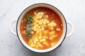 Preparazione Zuppa di legumi e cereali - Fase 5
