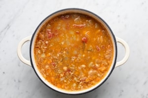 Preparazione Zuppa di legumi e cereali - Fase 5