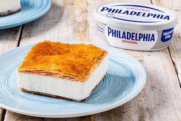 Quadrotto di pasta fillo e Philadelphia