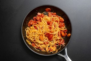 Preparazione Spaghetti con gamberi e pistacchi - Fase 3