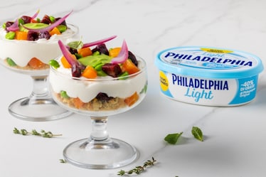 Mini cheesecake salata light