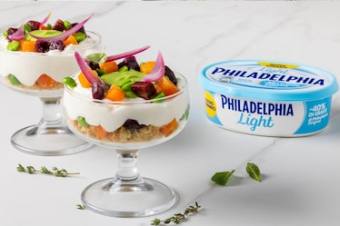 Mini cheesecake salata light