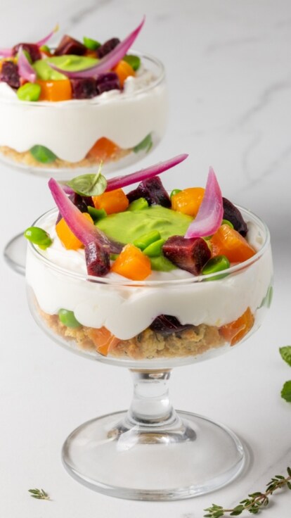 Mini cheesecake salata light