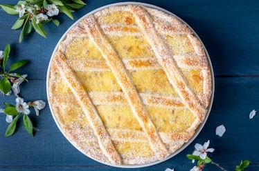 Pastiera con crema pasticcera