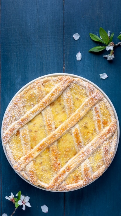 Pastiera con crema pasticcera