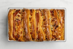 Preparazione Pull apart bread prosciutto e formaggio - Fase 6