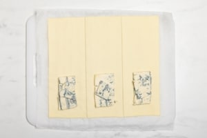 Preparazione Waffle di sfoglia ripieni di gorgonzola - Fase 1