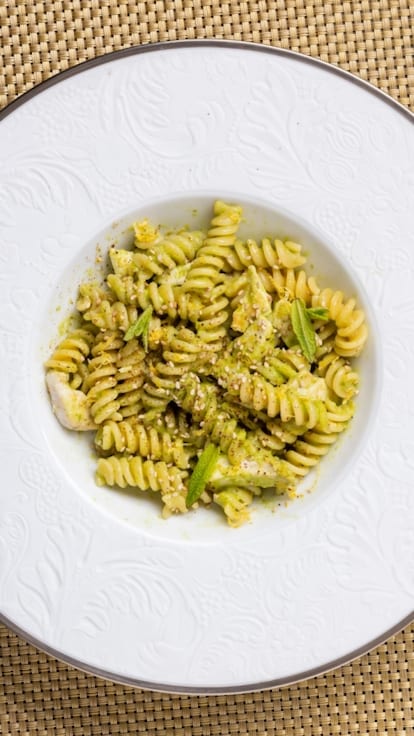Fusilli con pesce spada