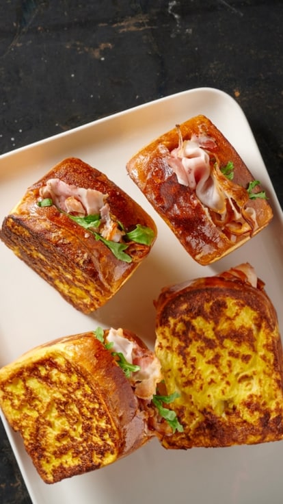 Pain perdu salato farcito