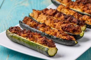 Zucchine ripiene in friggitrice ad aria 