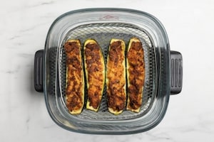 Preparazione Zucchine ripiene in friggitrice ad aria  - Fase 4