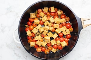 Preparazione Tempeh ai pomodorini - Fase 2