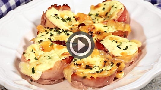Guarda il video dei Cestini di prosciutto e formaggio
