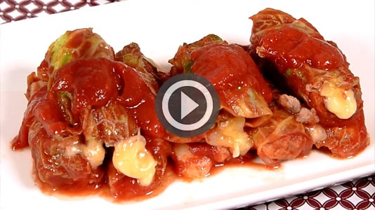 Guarda il video degli Involtini di verza alla salsiccia