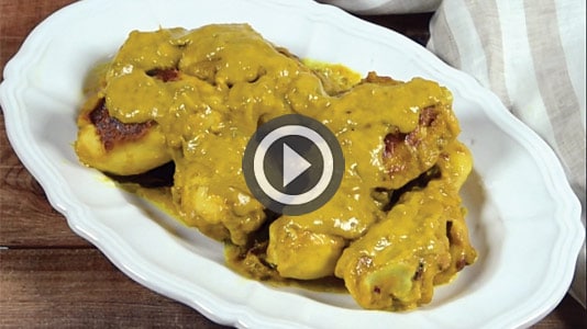 Guarda il video del Pollo alla curcuma
