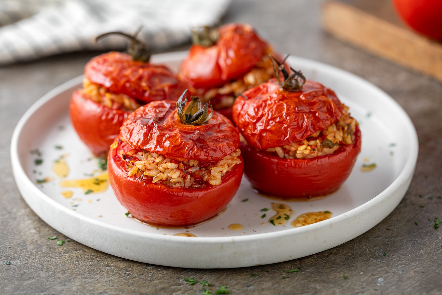 Pomodori con il riso vegetariani ricetta