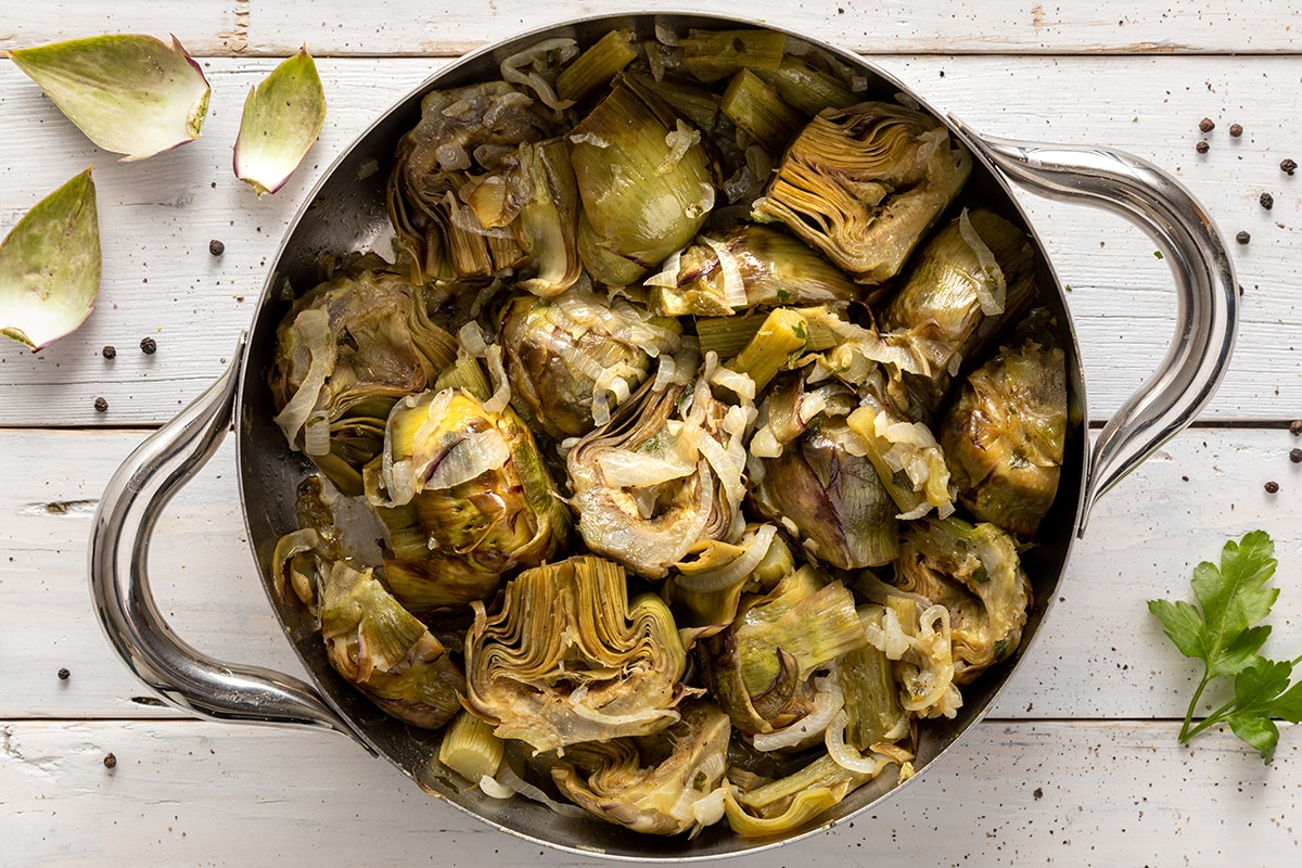 Carciofi e cipolle ricetta