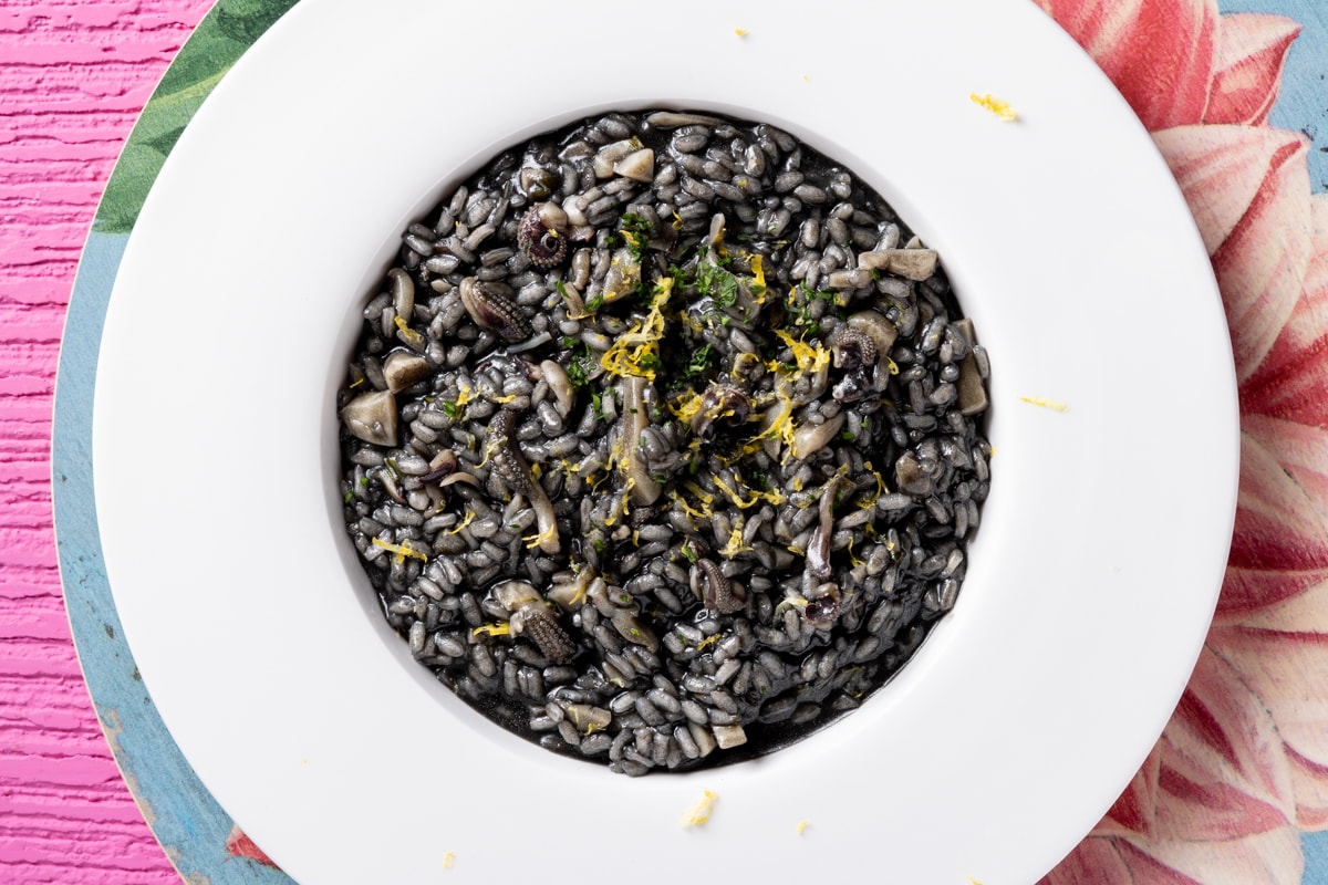 Risotto al nero di seppia ricetta