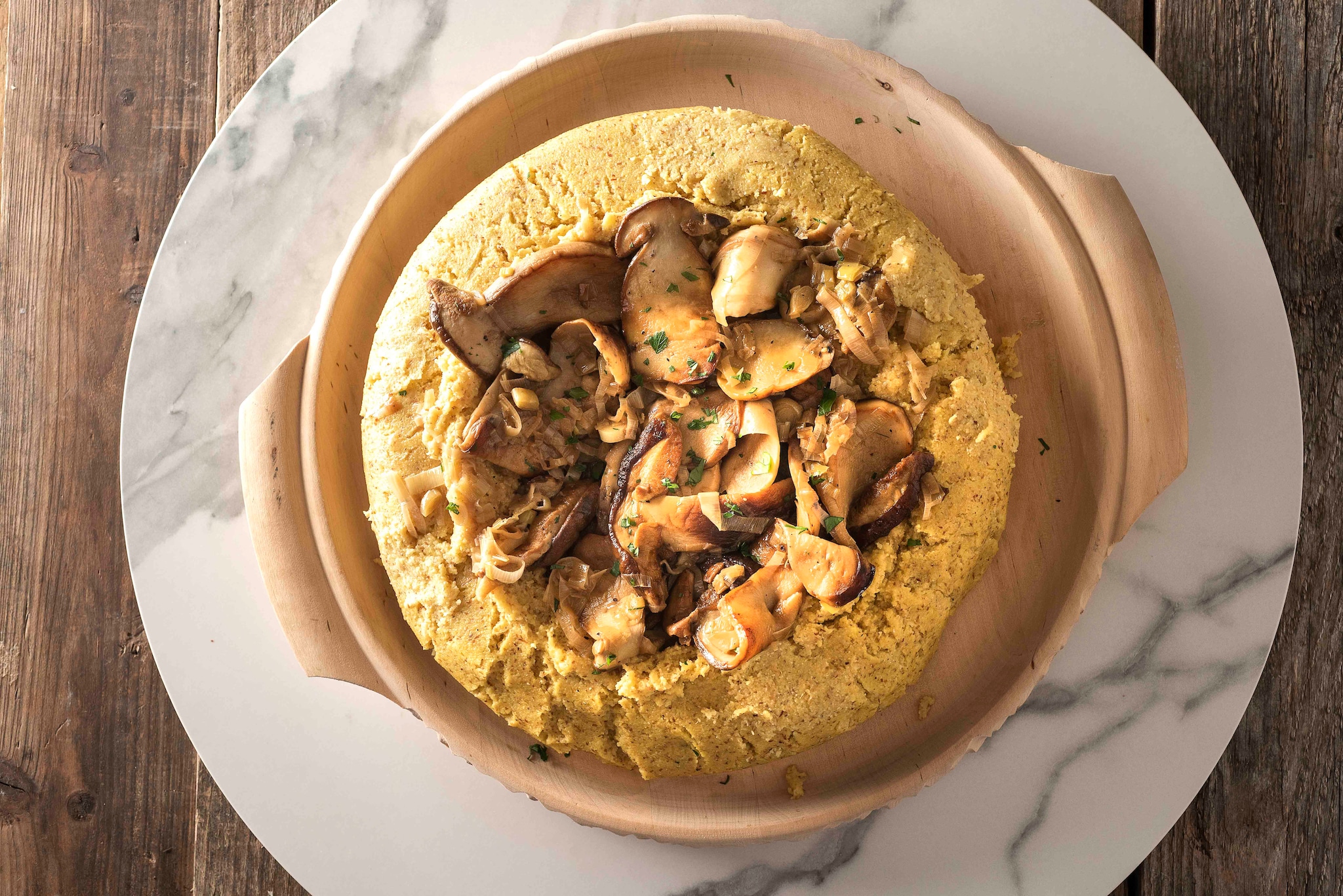 Polenta con funghi porcini ricetta