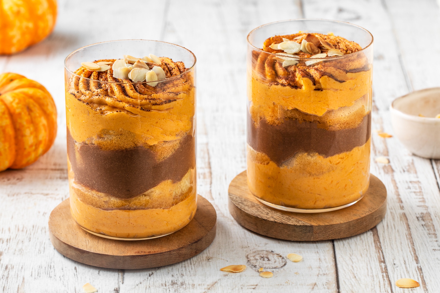 Tiramisù alla zucca e mandorle ricetta