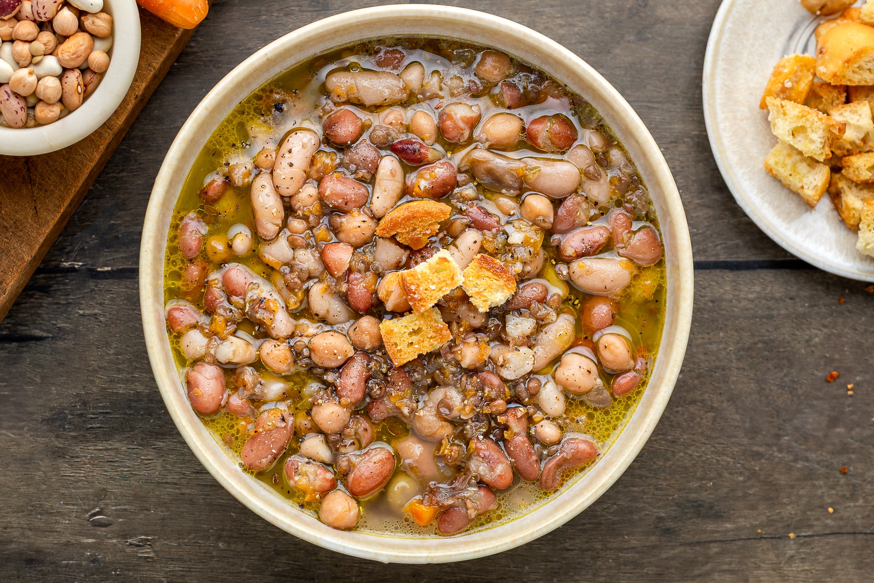 Zuppa di legumi ricetta