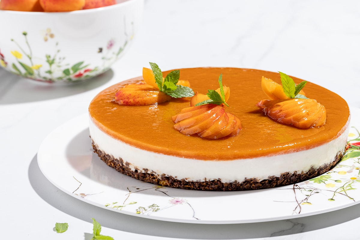 Cheesecake alle albicocche ricetta