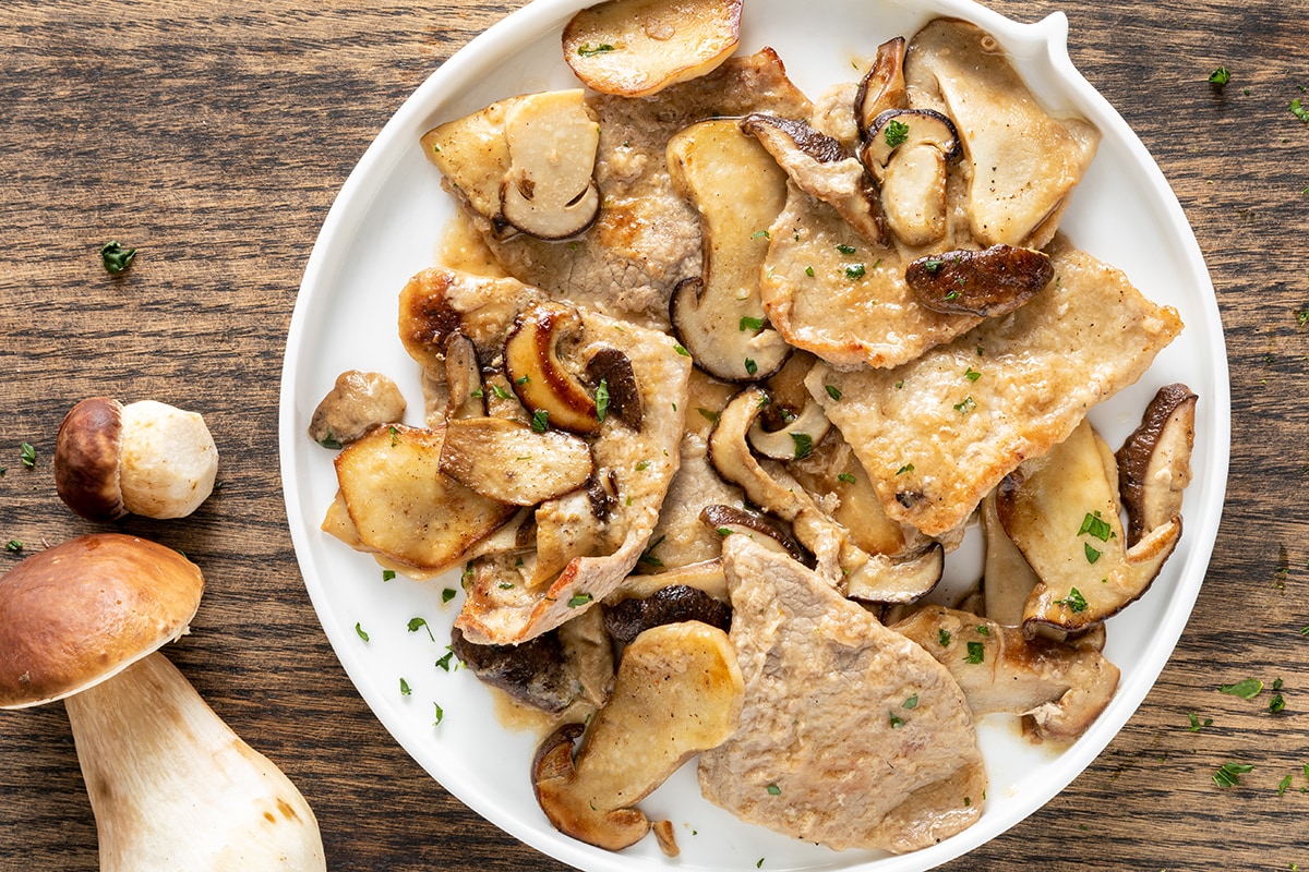 Scaloppine ai funghi ricetta