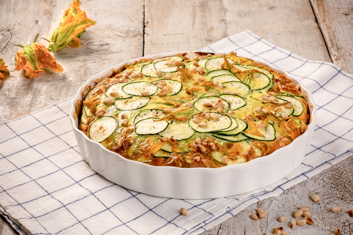 Frittata al forno con zucchine e speck ricetta