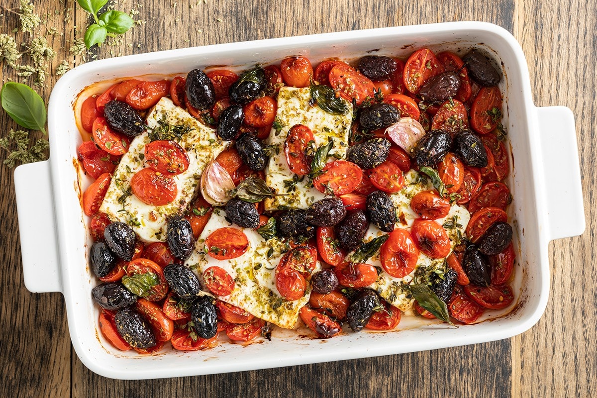 Feta al forno ricetta