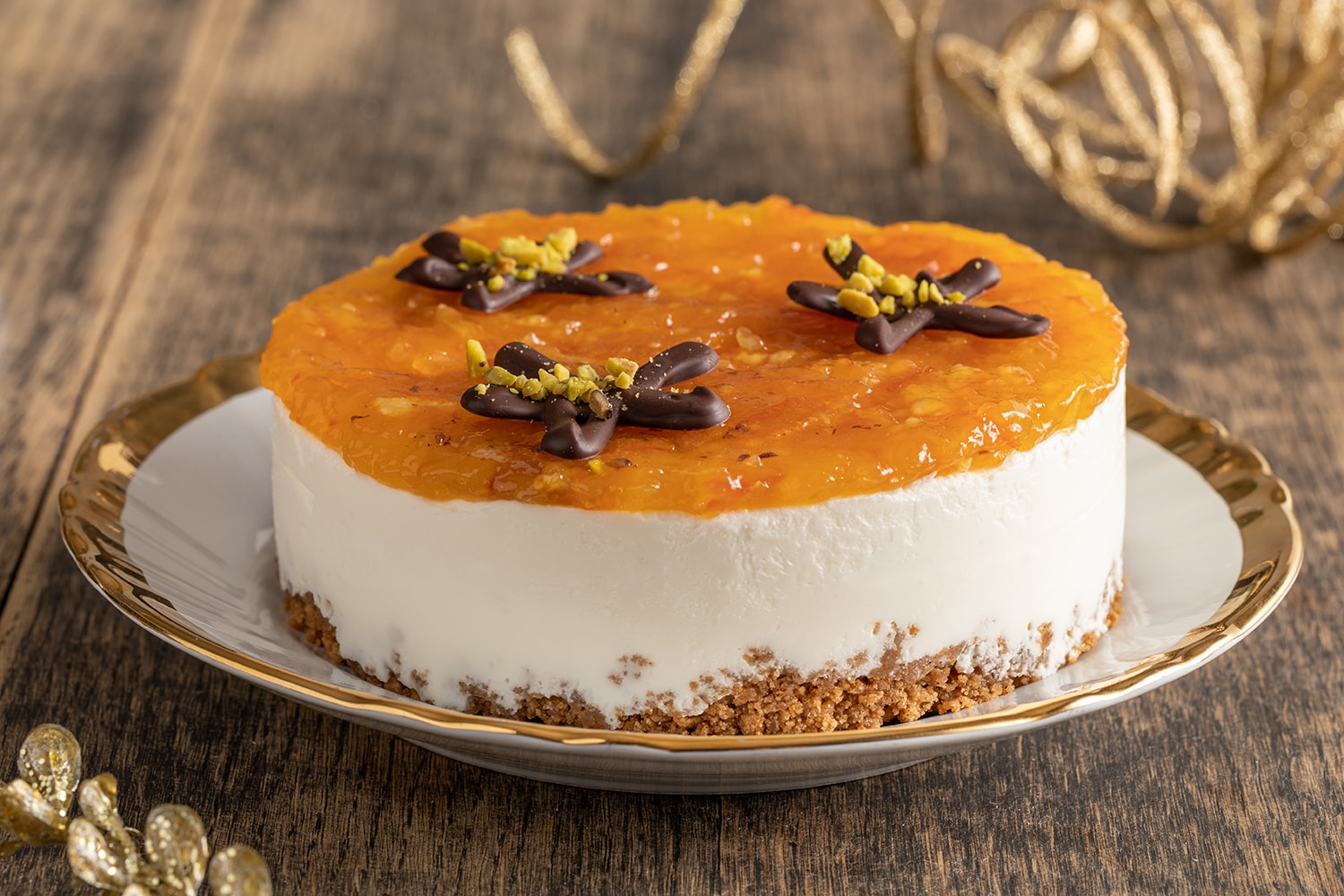 Cheesecake fredda senza glutine con marmellata di arance amare ricetta