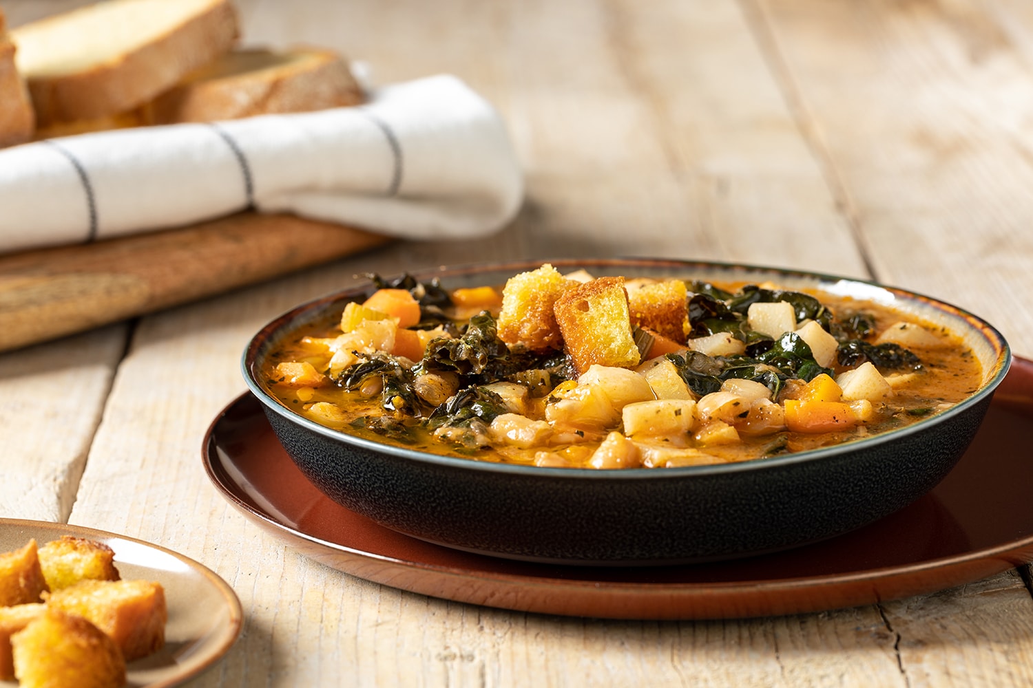 Minestra di cavolo nero e fagioli cannellini ricetta