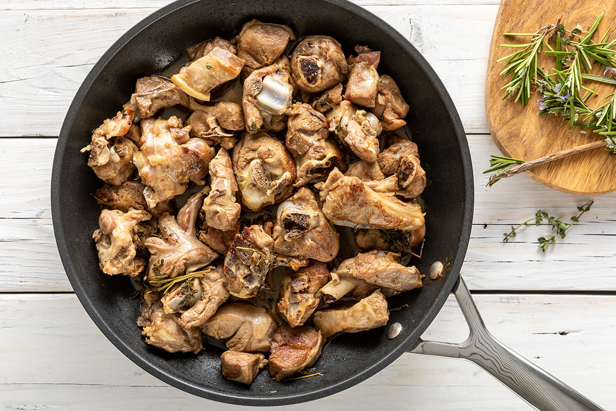 Agnello in padella