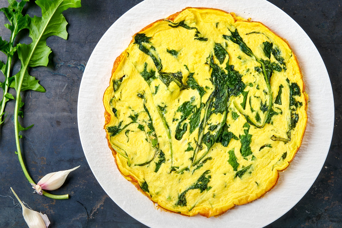 Frittata di tarassaco ricetta