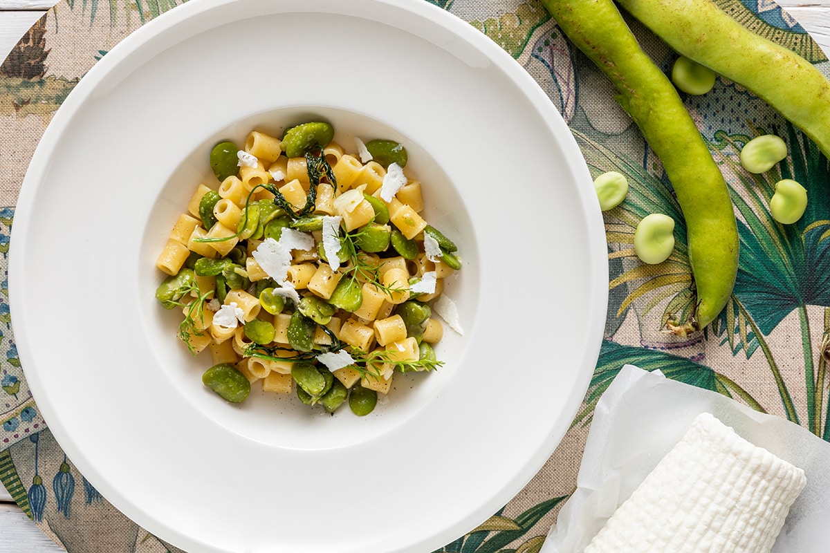 Pasta con le fave alla siciliana ricetta