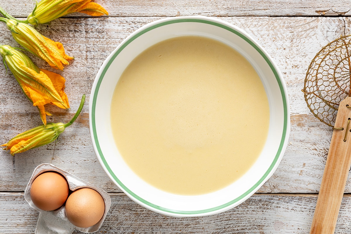 Pastella per fiori di zucca ricetta