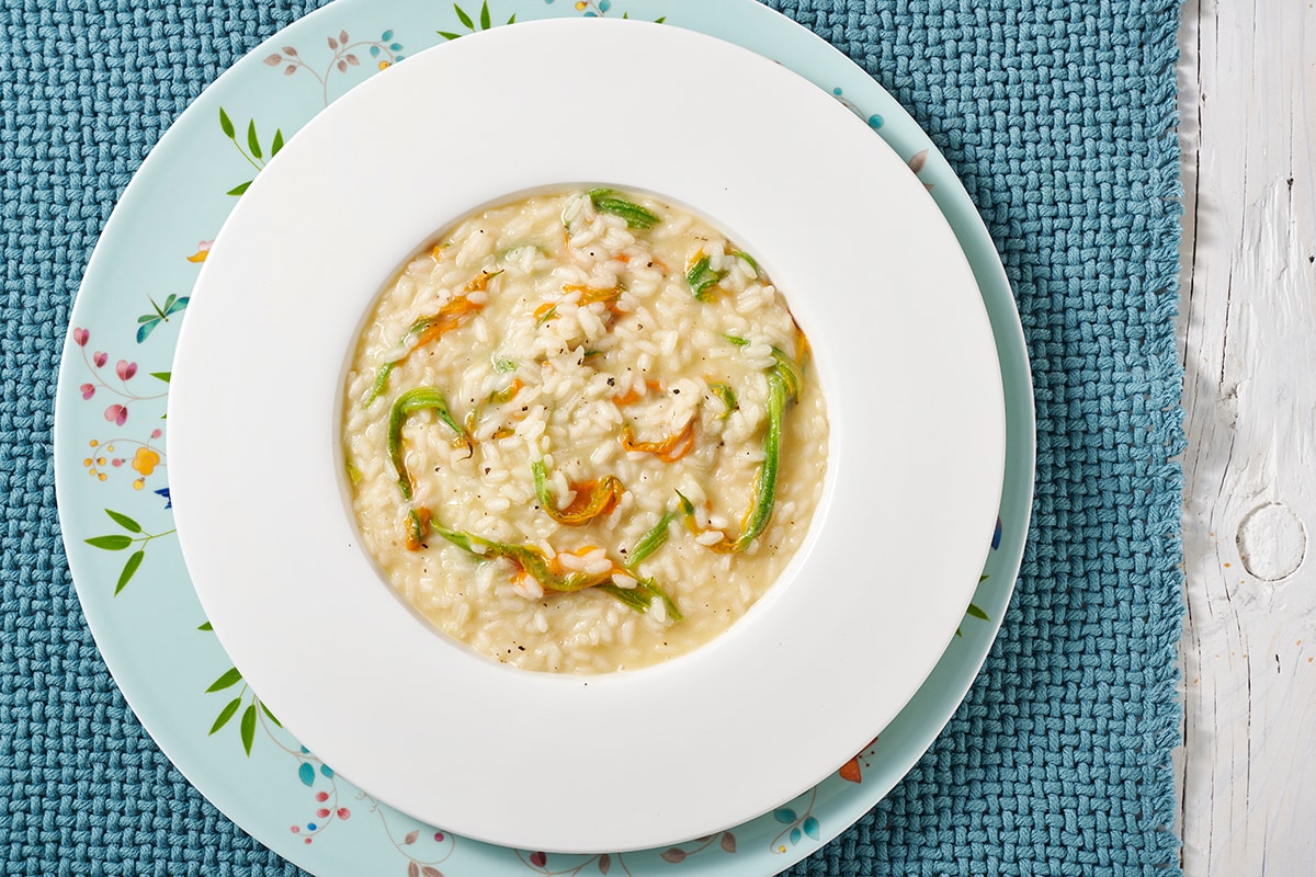 Risotto ai fiori di zucca ricetta