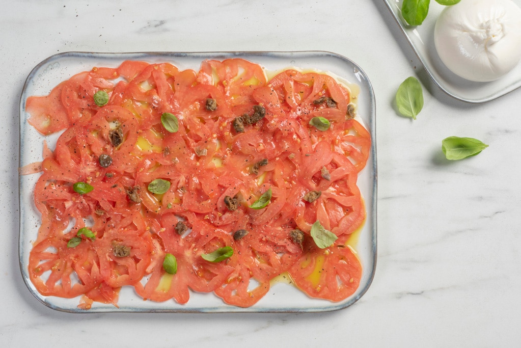 Carpaccio di pomodori ricetta