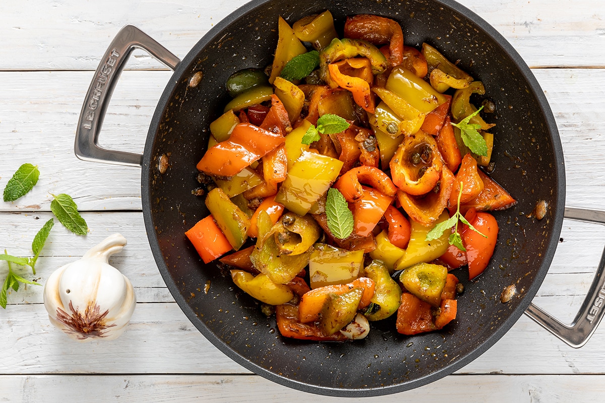 Peperoni in padella facili e veloci ricetta