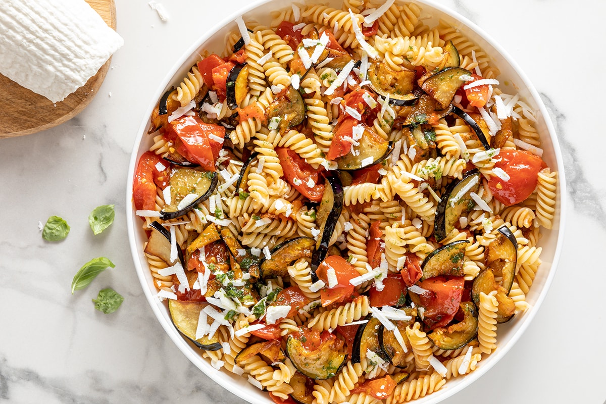 Pasta fredda alla Norma ricetta