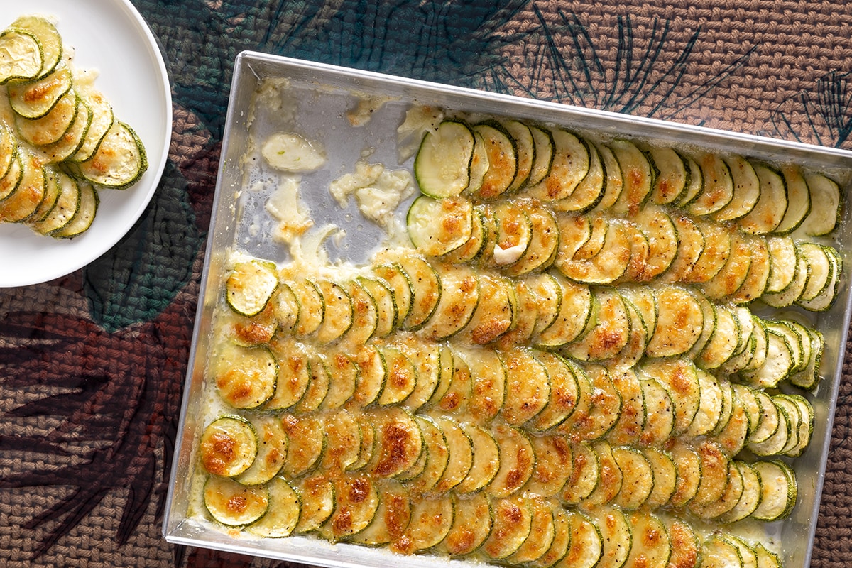 Zucchine al forno con mozzarella ricetta