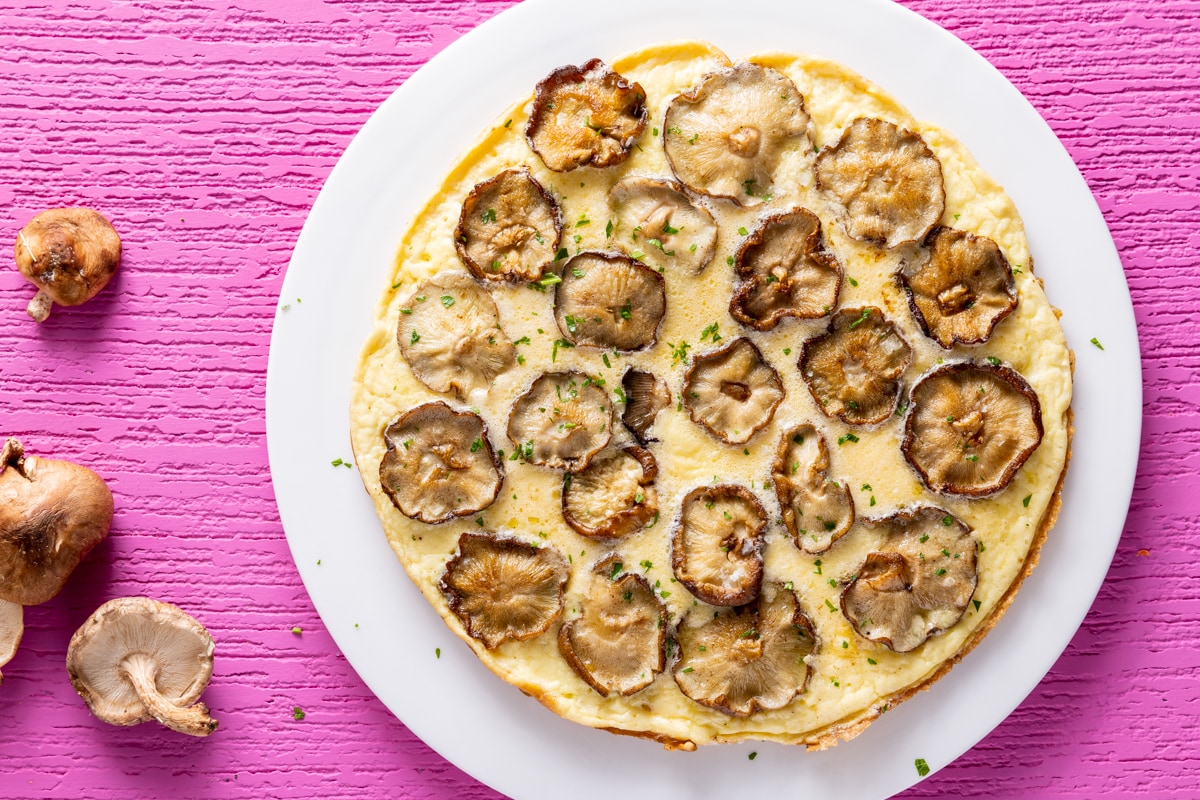 Frittata con i funghi ricetta