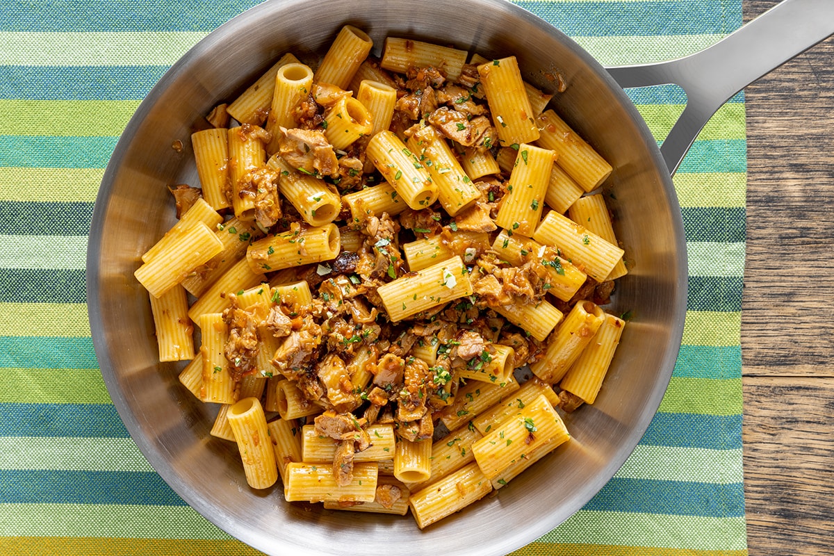 Pasta con sugo di ossobuco ricetta