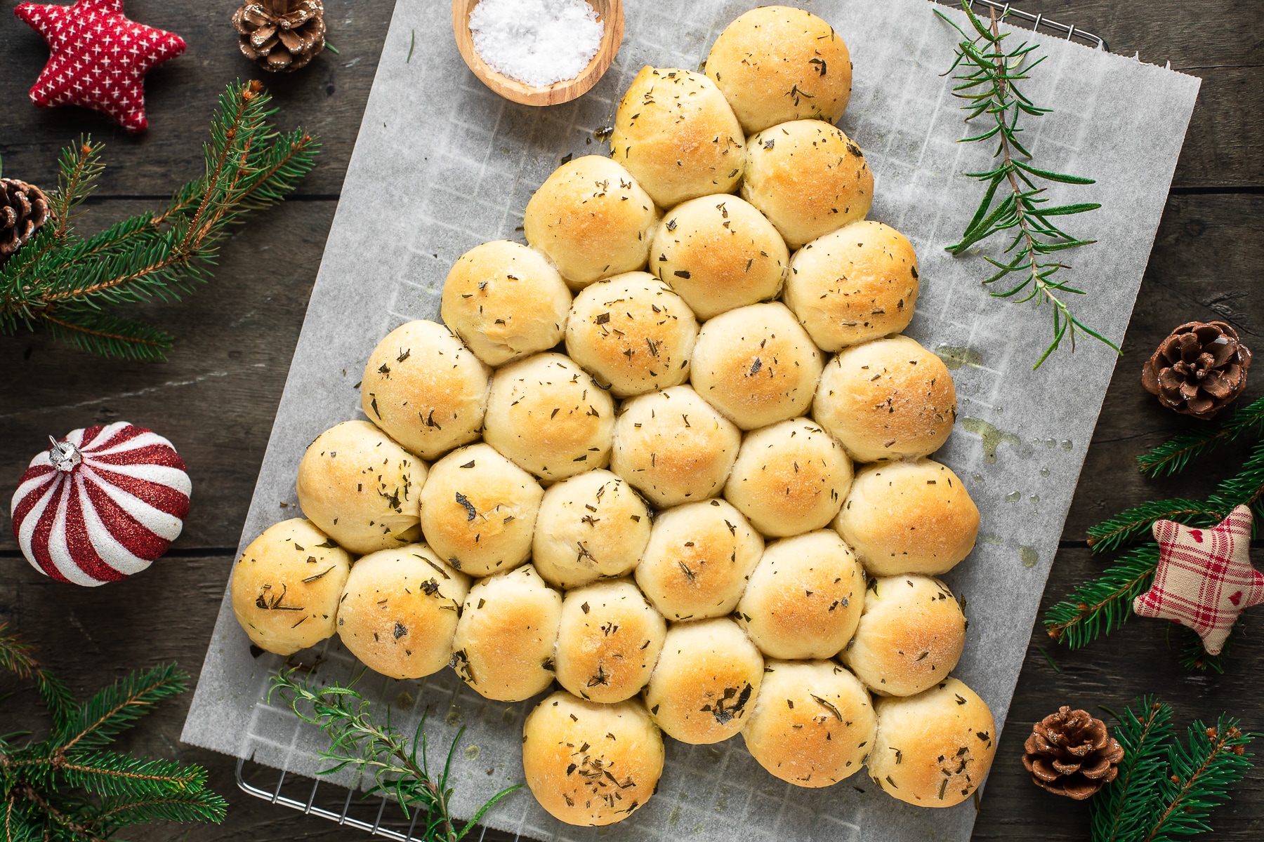 Albero di Natale di pan brioche salato ricetta