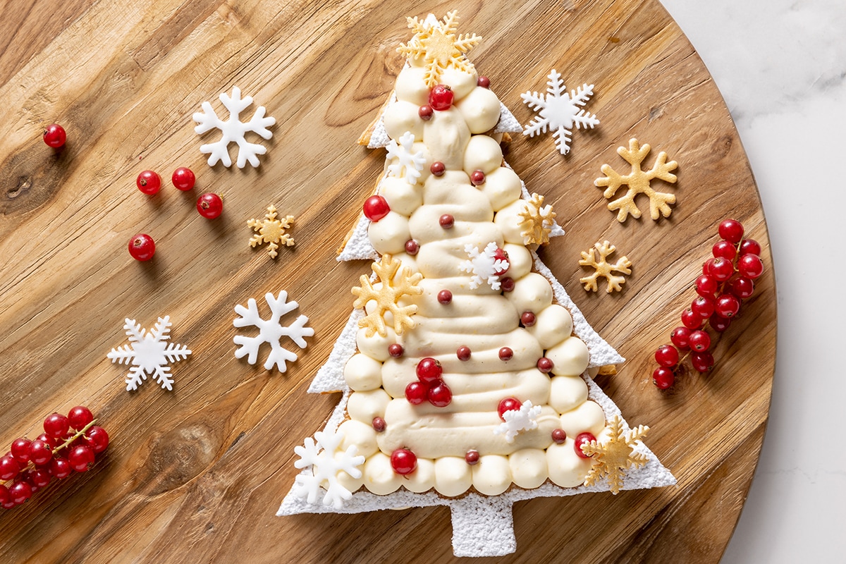 Albero di pasta sfoglia dolce ricetta