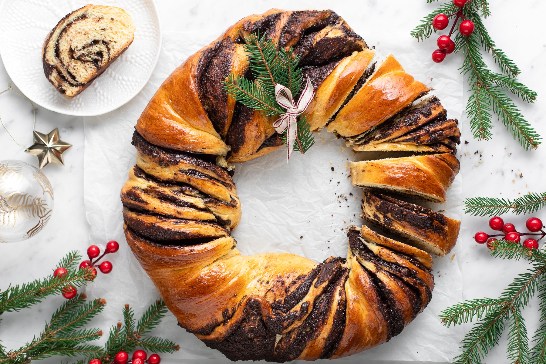 Corona di babka al cioccolato ricetta